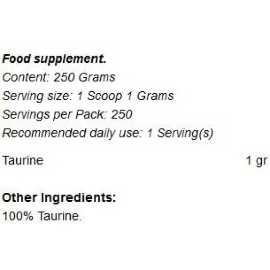 GymBeam Taurine Powder 500 гр на изгодни цени GymBeam Taurine Powder 500 гр на супер цена